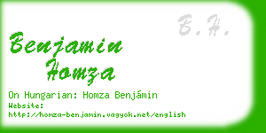 benjamin homza business card